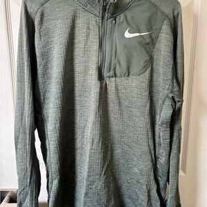 Nike Dri-FIT Olive Quarter-Zip Jacket